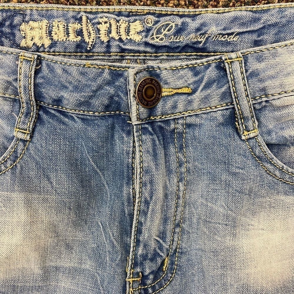 Machine Novelle Mode Low Rise Ripped Capris - Picture 2 of 7